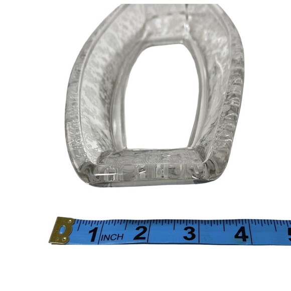 Vintage Heavy Oblong Rose Etched Oval Relish Pickles Nuts Olive Dish 12” X 4” - Picture 6 of 6